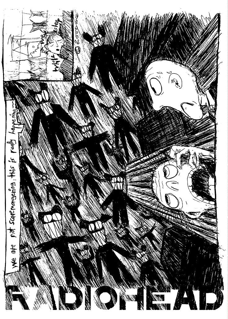 Radiohead metal poster artwork
